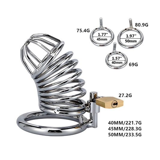 Impound Spiral Male Chastity Device