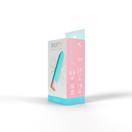 Party Color BALY Bullet Vibrator Blue