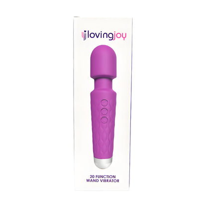 Loving Joy 20 Function Wand Vibrator Purple
