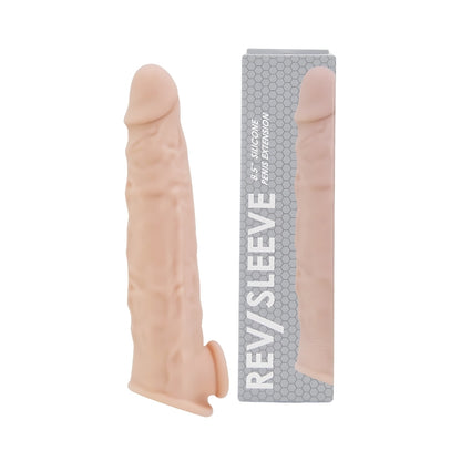 Rev-Sleeves 8.5 Inch Realistic Silicone Penis Extension Sleeve