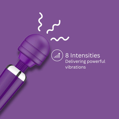 Loving Joy Rechargeable Magic Wand Vibrator Purple