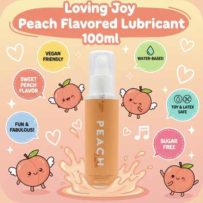 Loving Joy Peach Flavoured Lubricant 100ml