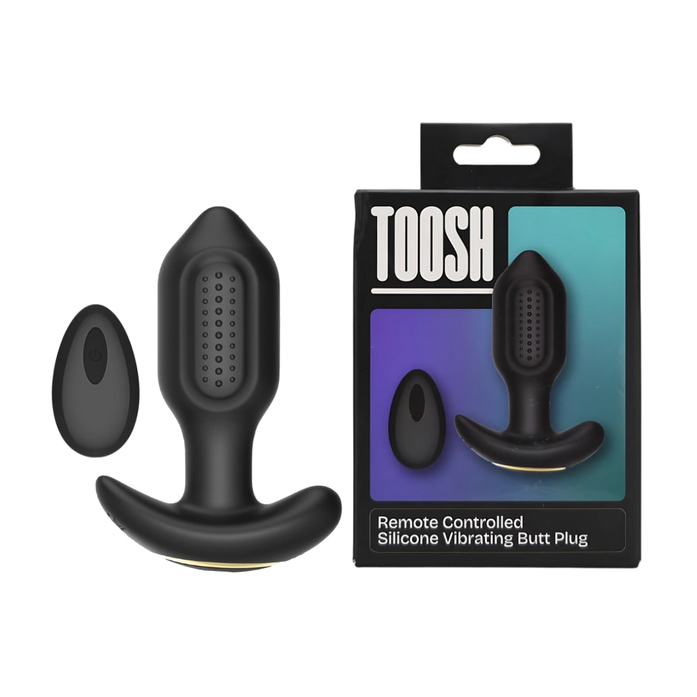 Toosh Remote Controlled Silicone Vibrating Butt Plug