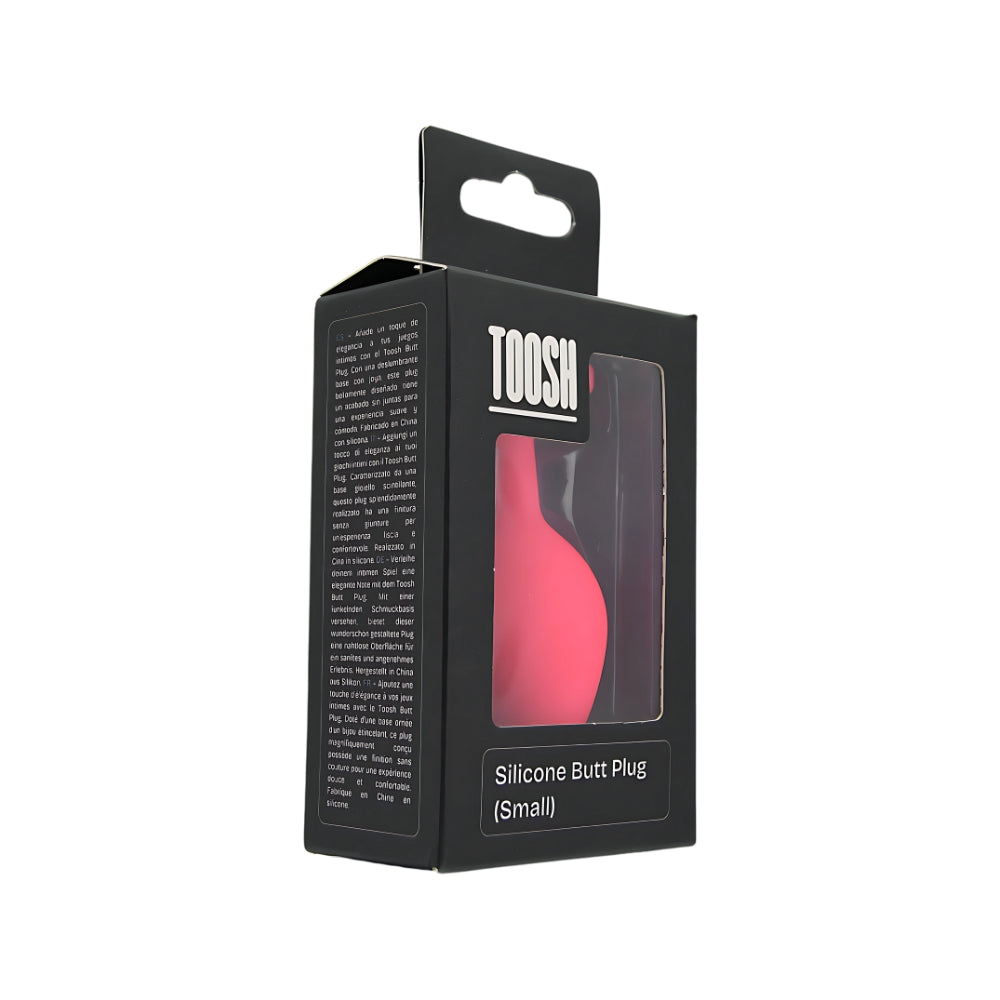 Toosh Pink Silicone Butt Plug Small