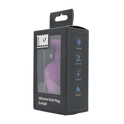 Toosh Purple Silicone Butt Plug Large