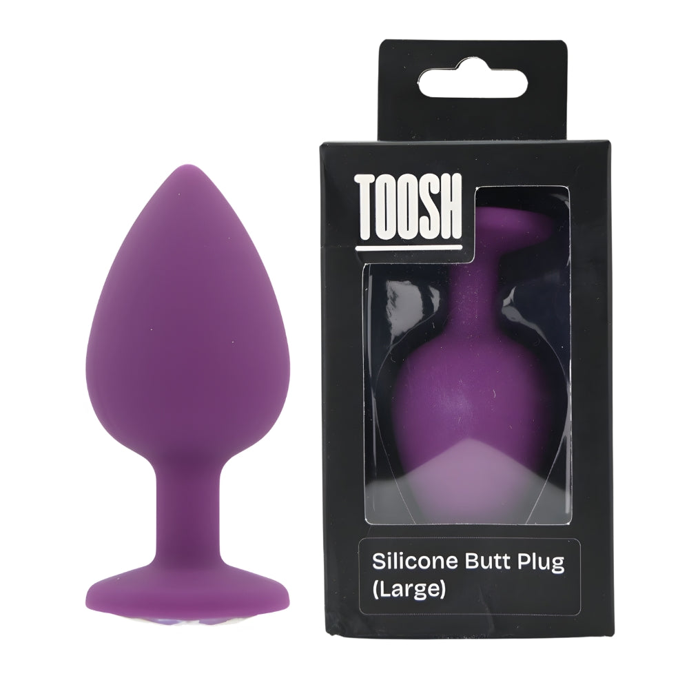 Toosh Purple Silicone Butt Plug Large