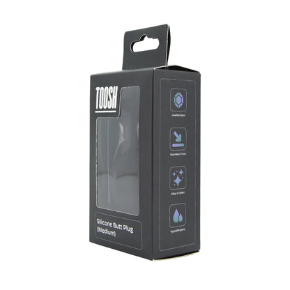 Toosh Black Silicone Butt Plug Medium