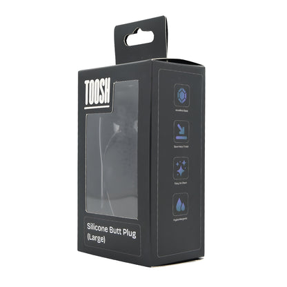 Toosh Black Silicone Butt Plug Large
