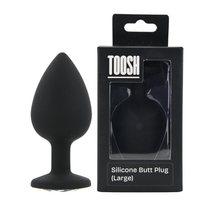 Toosh Black Silicone Butt Plug Large