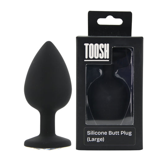 Toosh Black Silicone Butt Plug Large