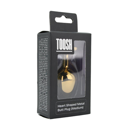 Toosh Heart Shaped Gold with Red Stone Medium