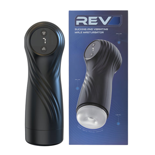 Rev Sucking and Vibrating Male Masturbator