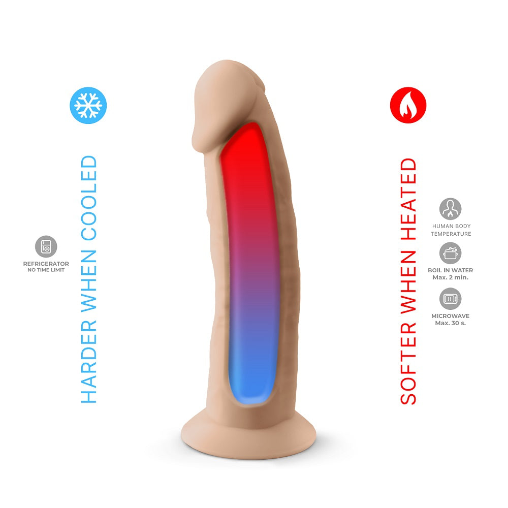 SilexD 8 inch Realistic Liquid Silicone Dildo with Suction Cup