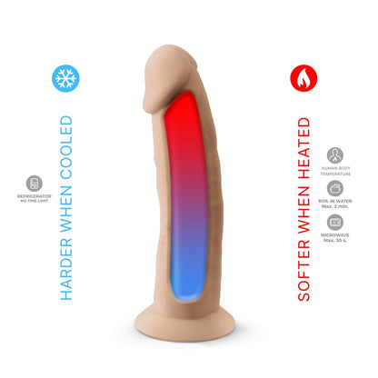 SilexD 8 inch Realistic Liquid Silicone Dildo with Suction Cup