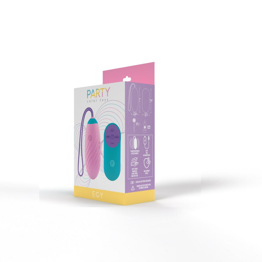 Party Color EGY Vibrating Love Egg Pink