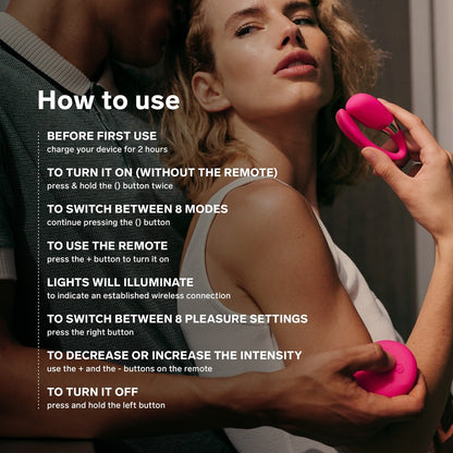LELO Tiani 3 Couples Massager Deep Rose