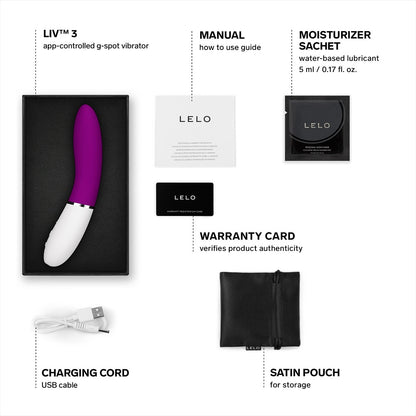 LELO LIV 3 App Controlled G-Spot Vibrator Deep Rose