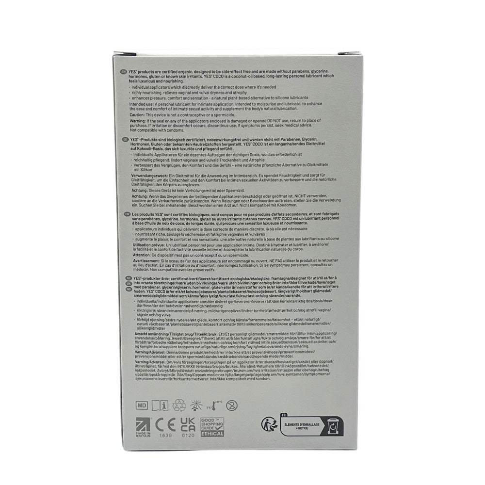 YES Coco Oil-Based Lubricant-6x5ml